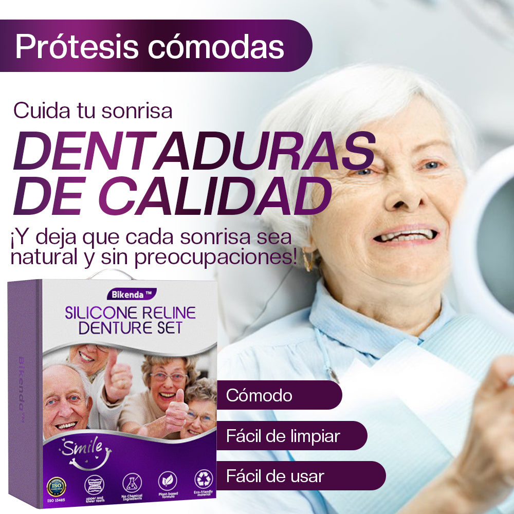 🎉💎Sitio web oficial | Bikenda™ Juego de reparación de dentaduras de silicona 👨🏻⚕️ Recomendado por el Consejo General de Odontólogos y Estomatólogos de España (COE)