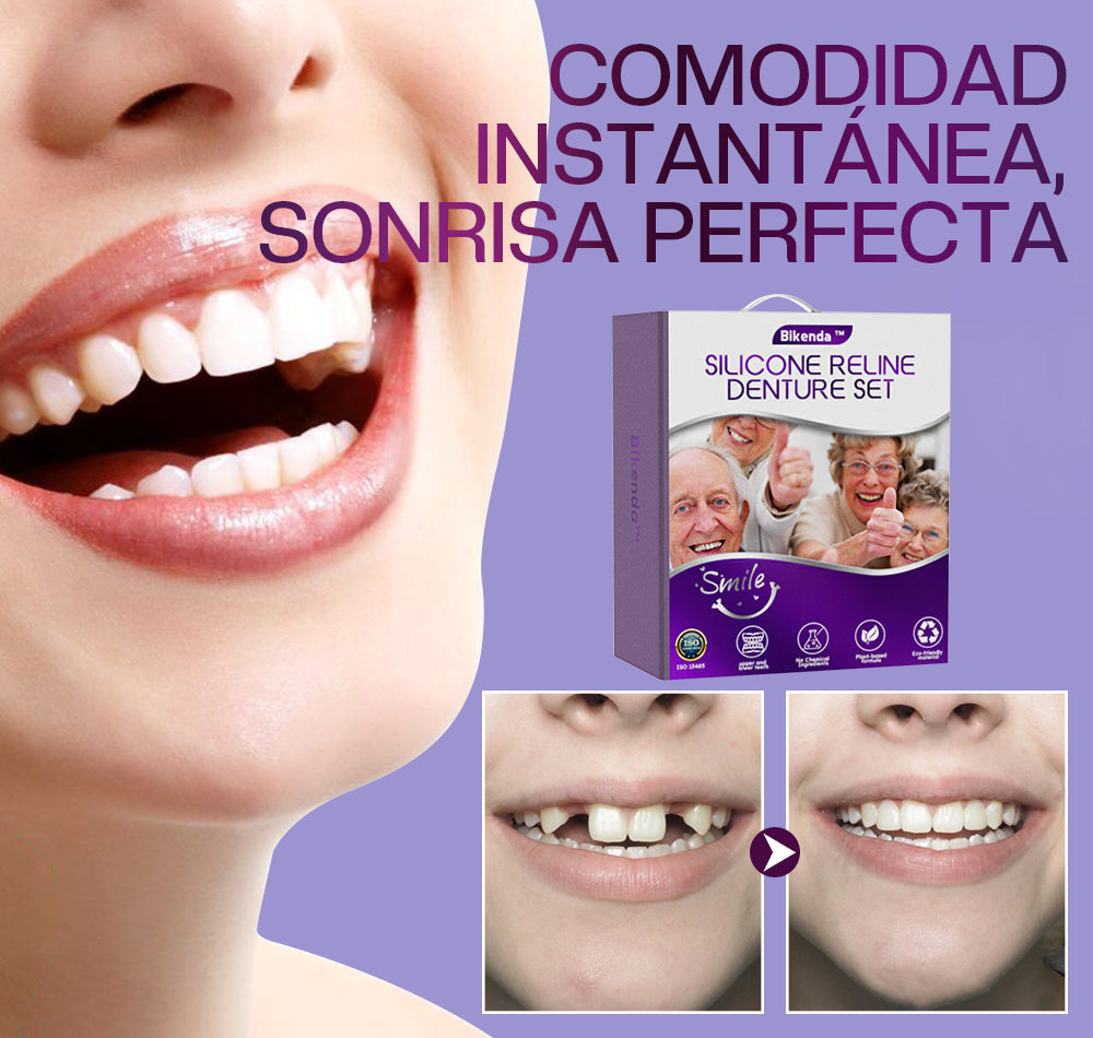 🎉💎Sitio web oficial | Bikenda™ Juego de reparación de dentaduras de silicona 👨🏻⚕️ Recomendado por el Consejo General de Odontólogos y Estomatólogos de España (COE)