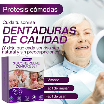 🎉💎Sitio web oficial | Bikenda™ Juego de reparación de dentaduras de silicona 👨🏻‍⚕️ Recomendado por el Consejo General de Odontólogos y Estomatólogos de España (COE)