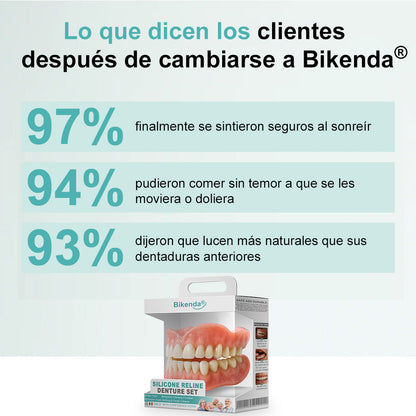 Bikenda® 🦷Conjunto Completo de Dentaduras Personalizadas Avanzadas (✅ Dentaduras de ajuste cómodo respaldadas clínicamente — España )
